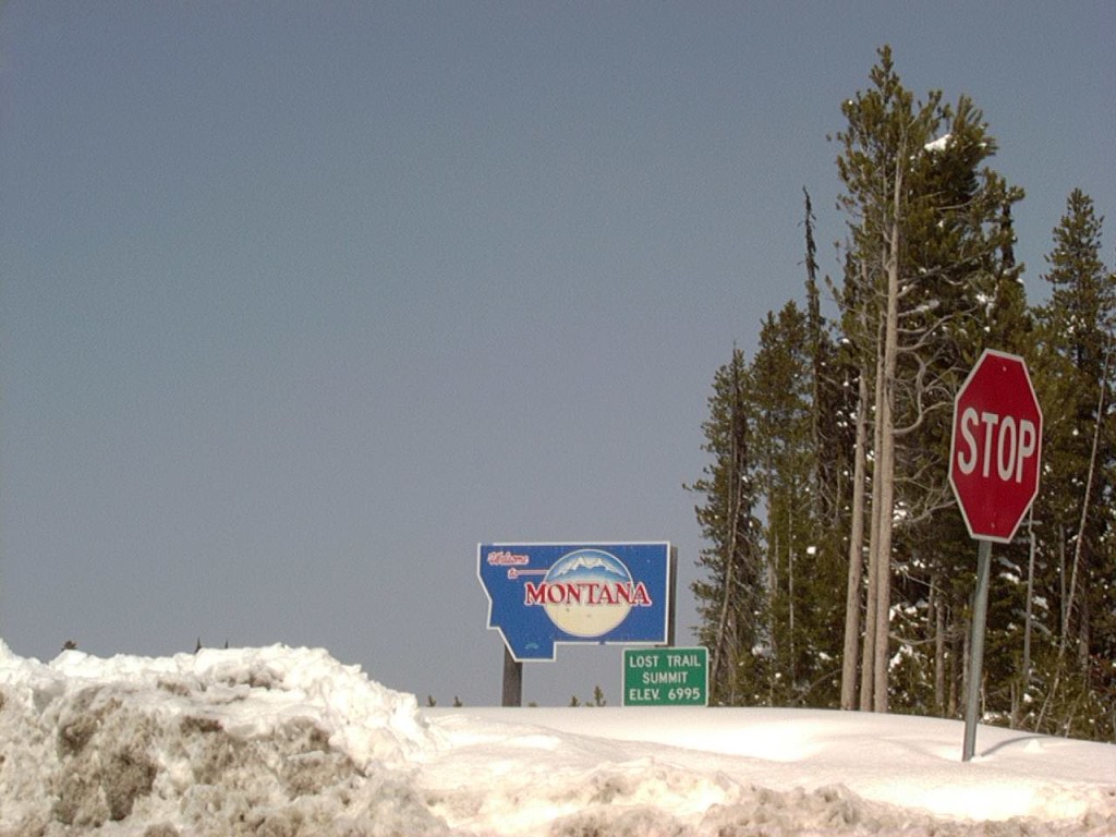 Entering Montana at Gibbons Pass (near Chief Joseph Pass)