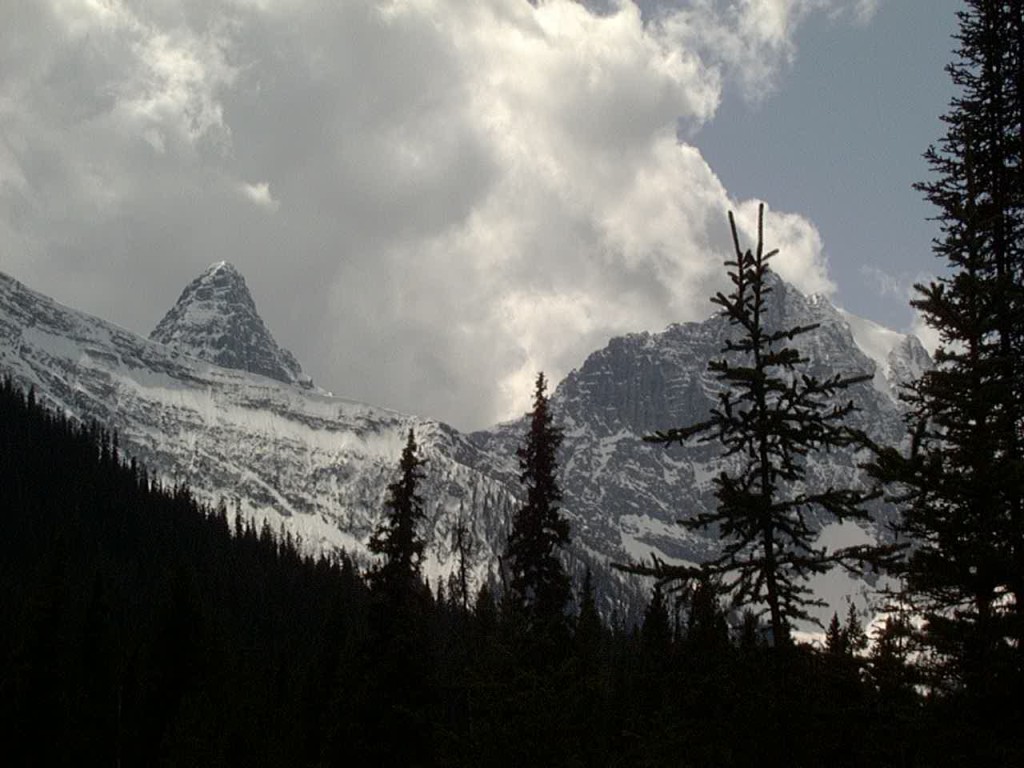 The Canadian Rockies in Kootenay National Park along Banff-Windemere HWY.