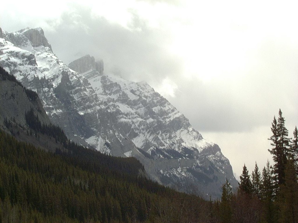 Canadian Rockies near Wilson Icefield