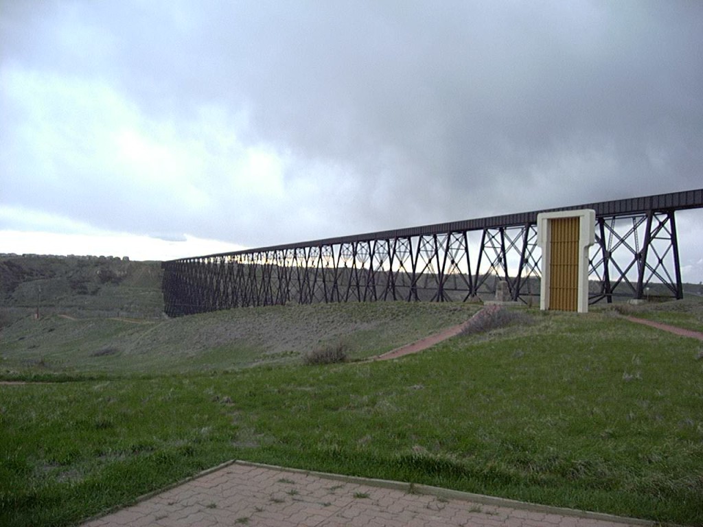 Lethbridge, the longest and highest steel trestle bridge in North America.