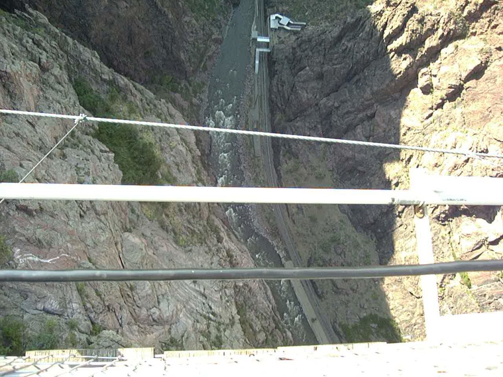 Royal Gorge - at 955 feet above the river held the record of highest bridge in the world from 1929 to 2001 (I crossed it before it lost its title!)