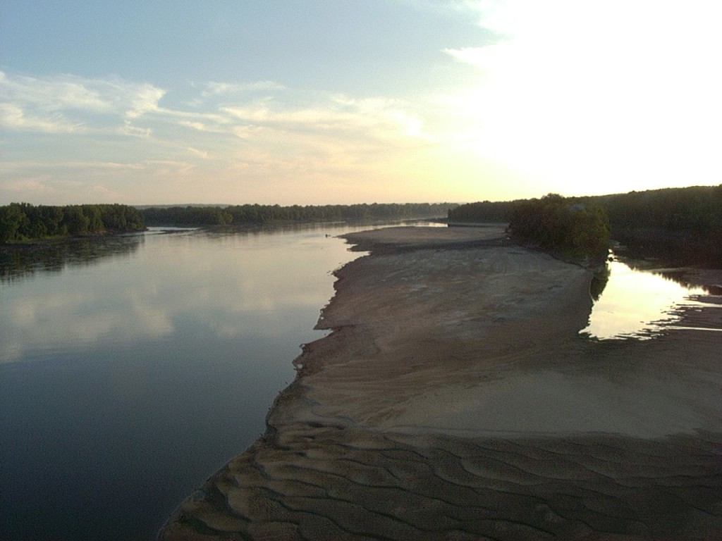 Where the Missouri meets the Mississippi.
