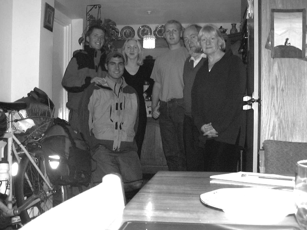 Staying with Dennis' family: Newla, Liam, Connor, and Barbara in Dublin, Ireland