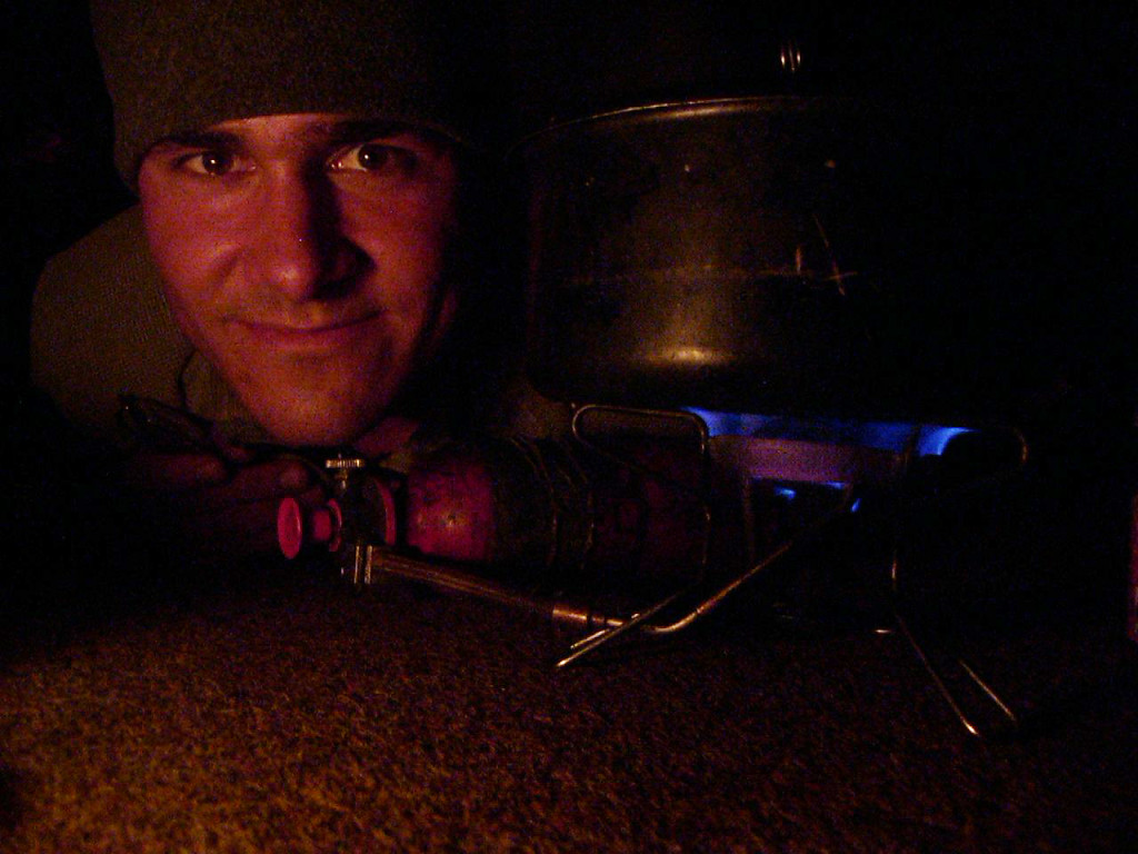 We camped a night in the church in Kinvara because it was raining outside.