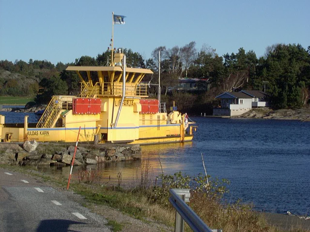 We took a number of short ferry rides in Sweden where there was no bridge.