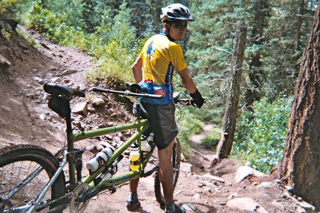 We were getting a little tired of riding after 3 straight weeks.  Also, this trail was a little difficult for our tandem.  There is not a reasonable loop option.  As such, we turned around when we did.