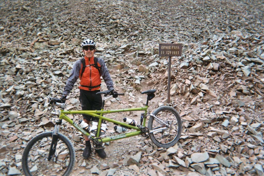 At the top of Ophir Pass 