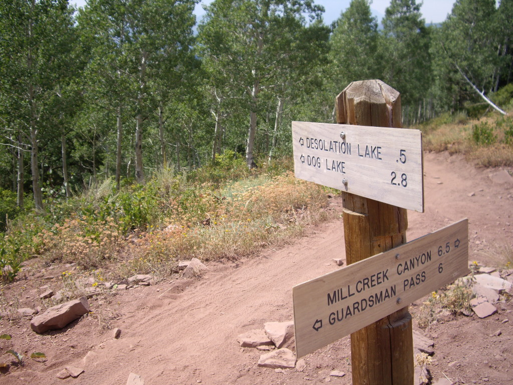 Descend to Small Desolation Lake