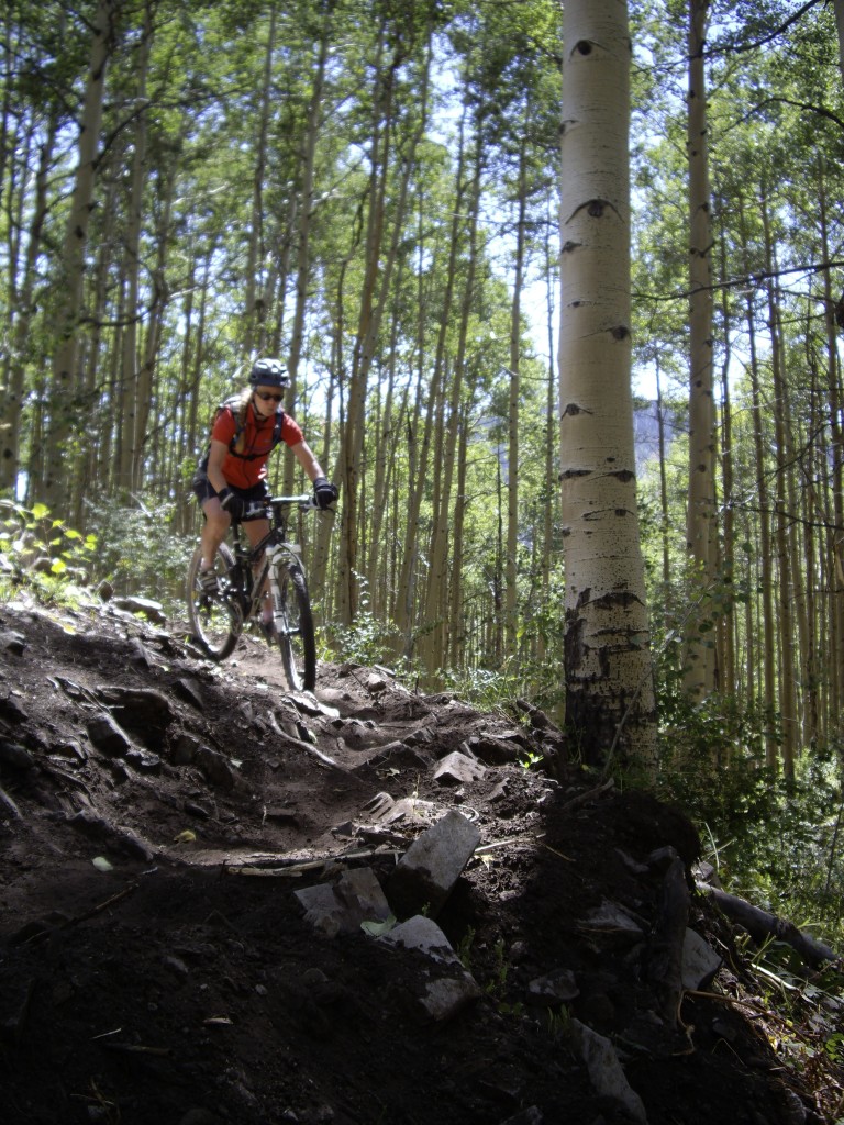 Rocks and Aspen on Deer Creek Trail