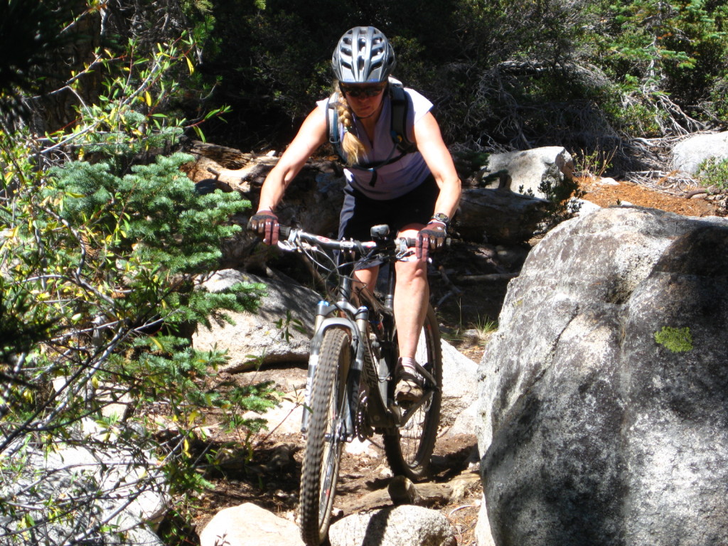 Janet on the Bee Gulch Trail.