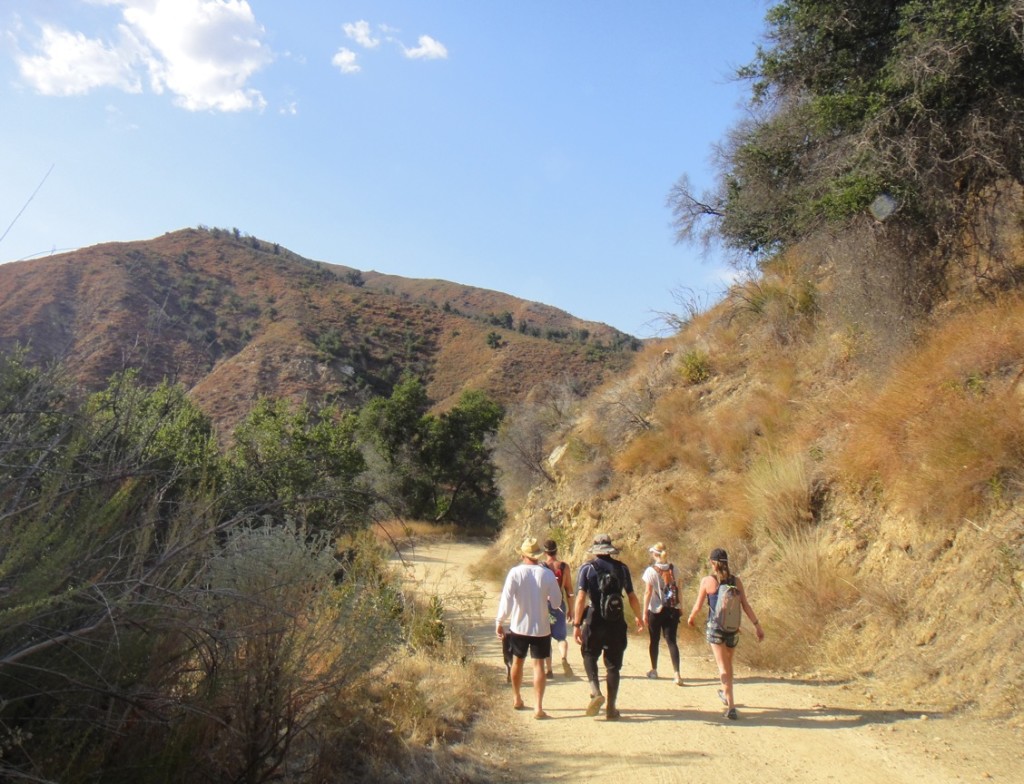 The hike out of Arroyo Seco Gorge is long and can be hot!