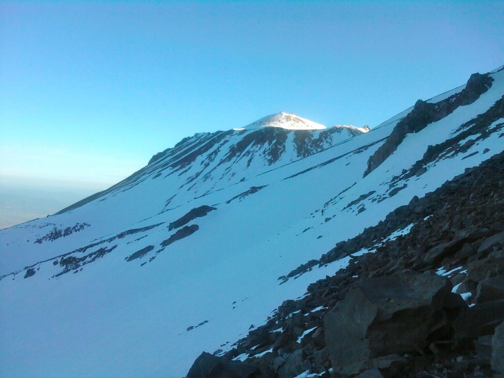 The view of Shastina from Casaval Ridge