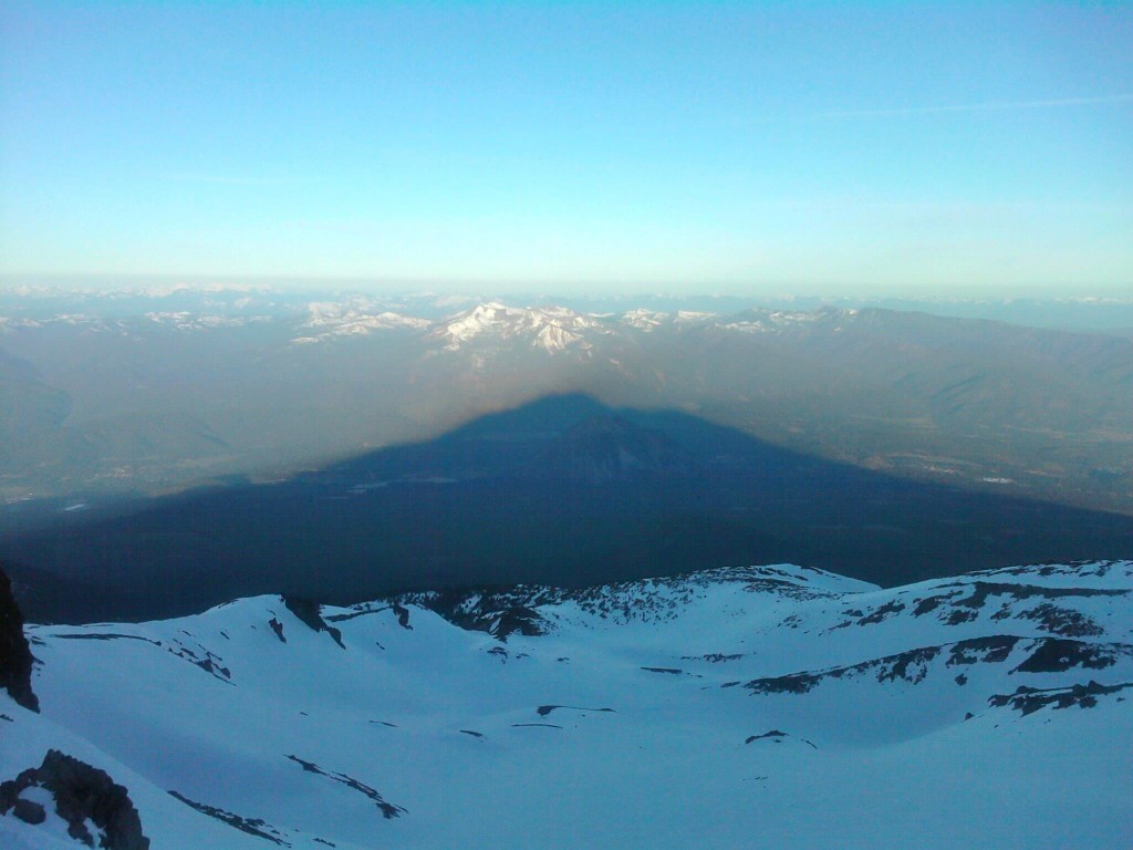 Mount Shasta casts a brilliant shadow over the Valley