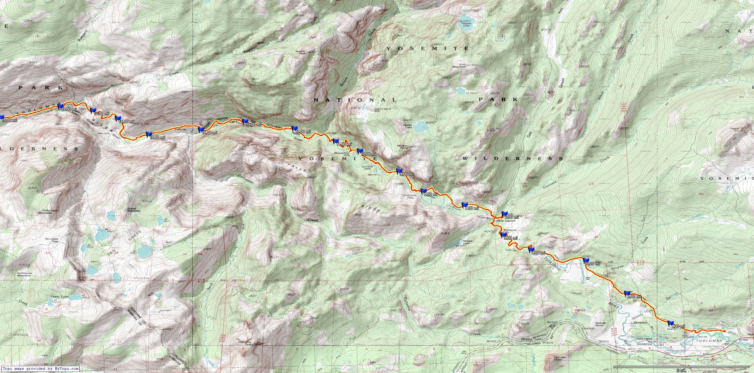 Mileage Map