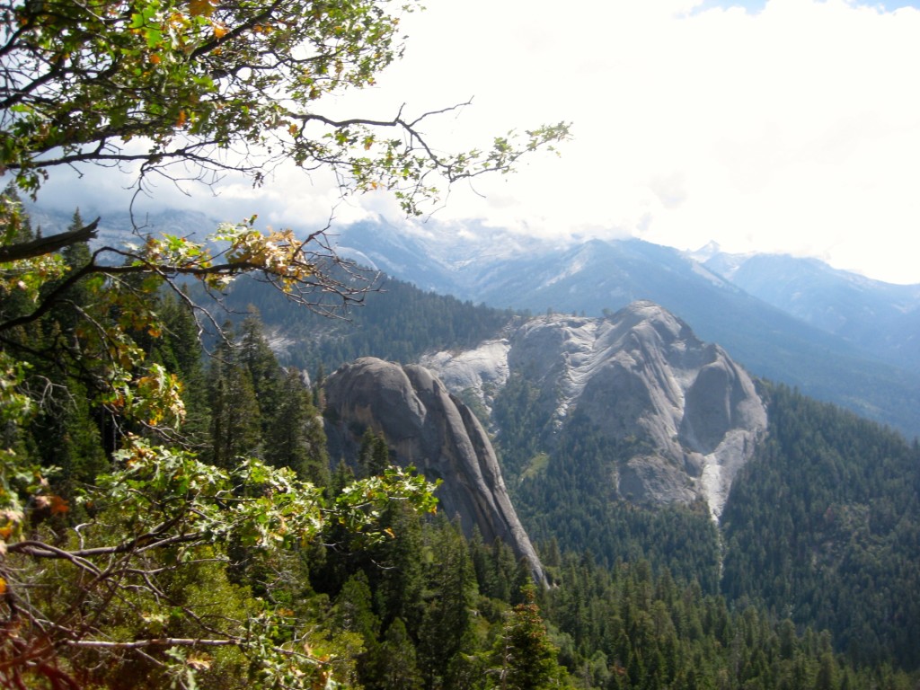Looking down on Little Dome and Sugarbowl Dome in the distance