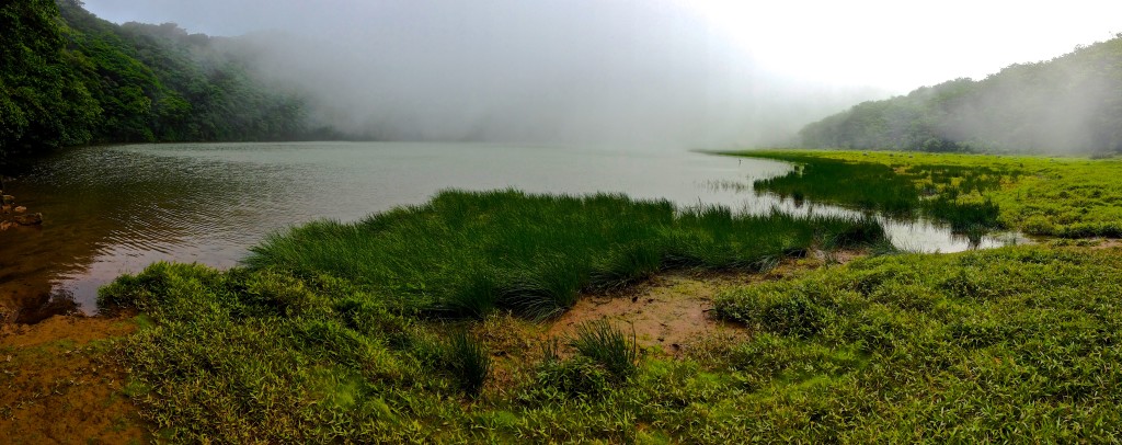 Lake in the middle of Maderas Crater