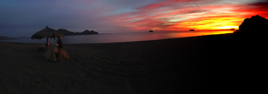 Playal Ligui - another night of great beach camping.