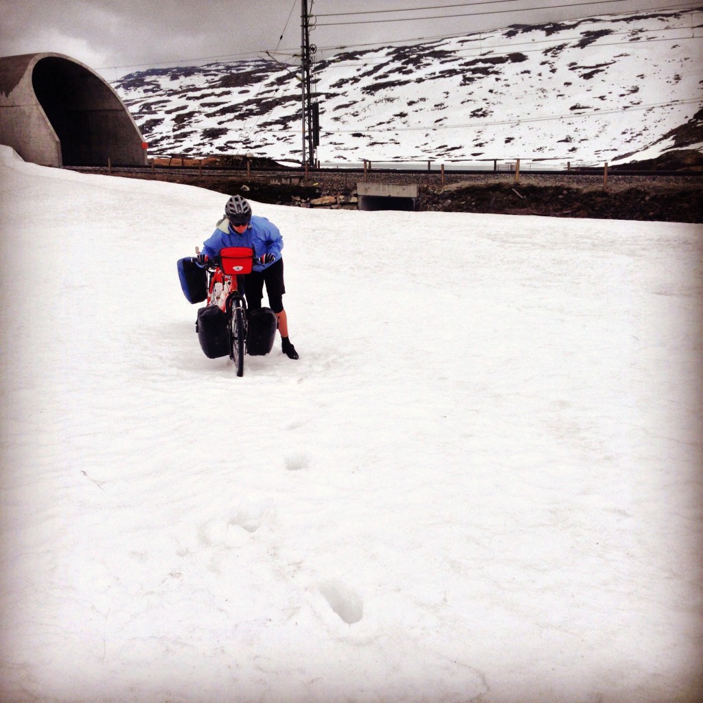 Eventually, the snow became too deep for riding.