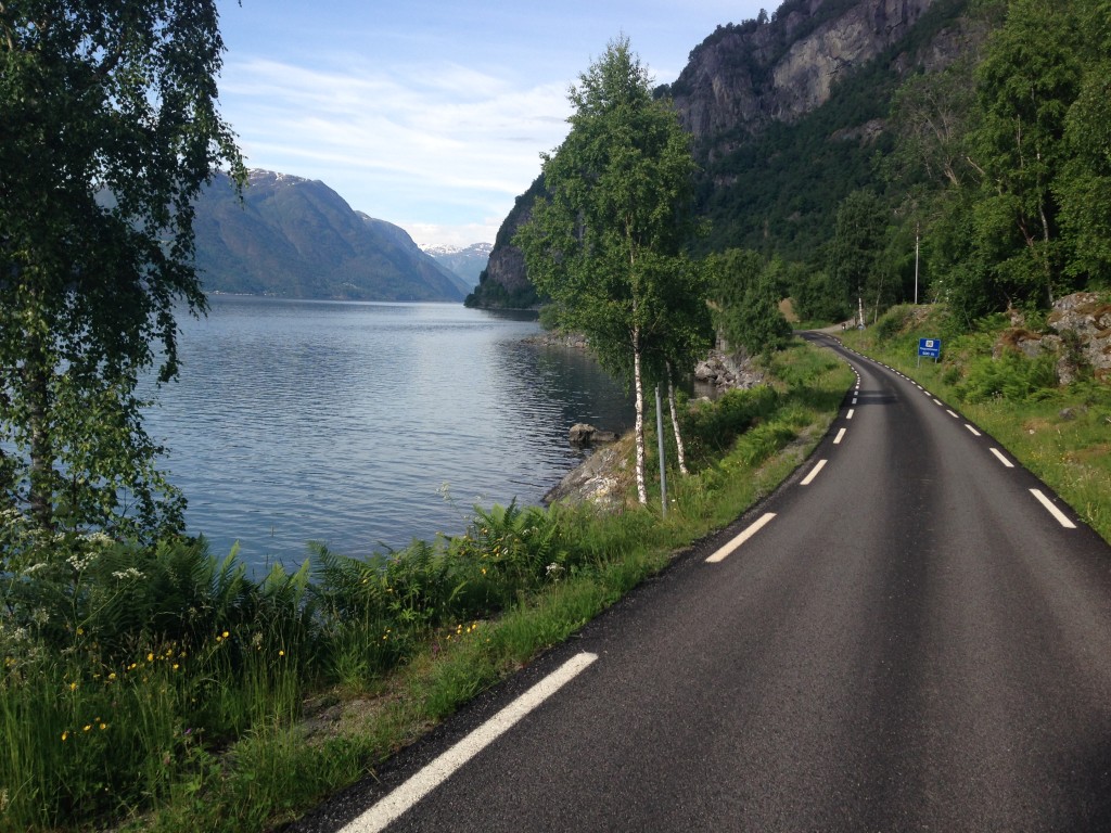 From Ornes to Skjolden, you will have a gorgeous, one lane road all to yourself!