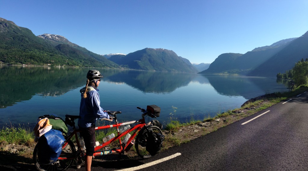 At the lower elevations, you'll pass beautiful fjords