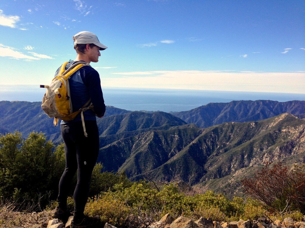 Leor enjoying the view from Ventana Cone
