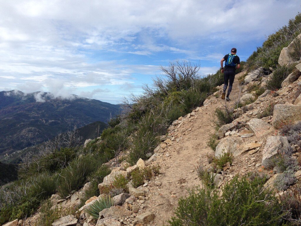 The Junipero Serra Summit trail is in pretty good condition most of the way up.