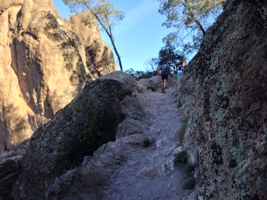 Although the trails are in good condition, they can be steep.