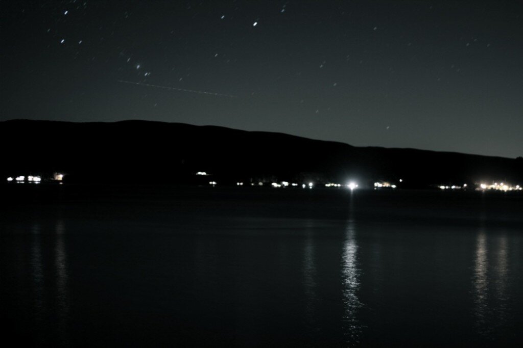 Night view from camp