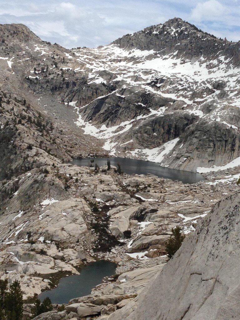 Lookind down into East Kennedy Lake from the Kennedy Canyon Trail