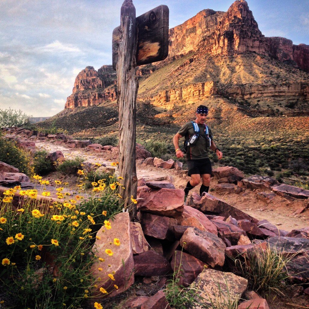Glenn descending the South Rim