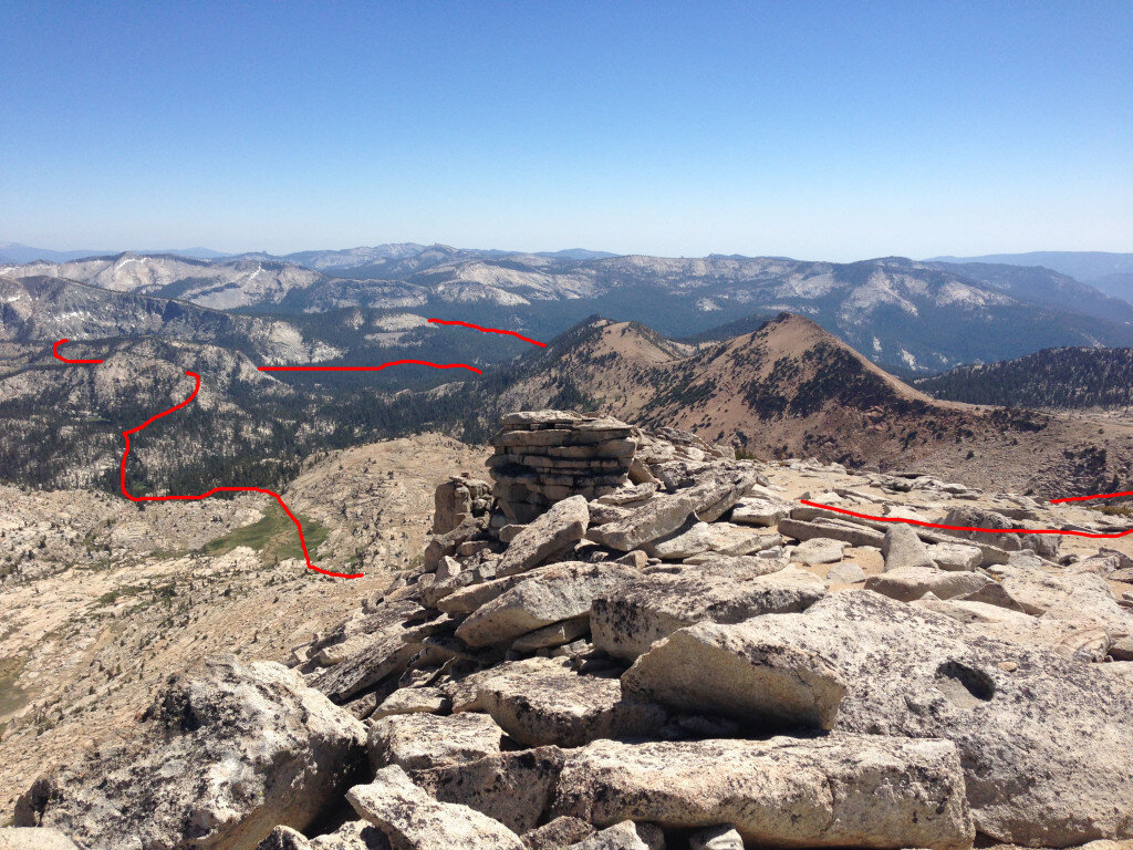 The rest of the route to Horsehead lake and beyond