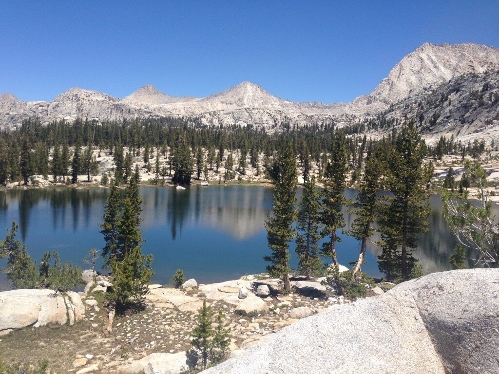 View of Portal Lake on my way to Triangle Peak.