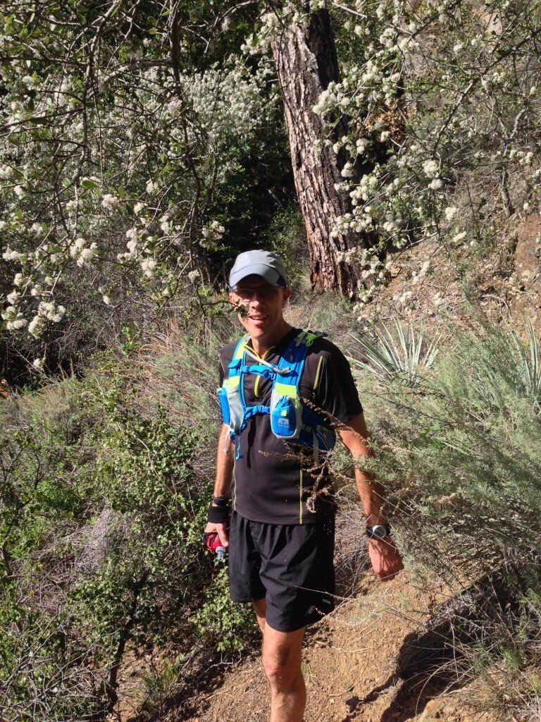 David on Lottie Potrero Trail. As you can see, there is still some trail bed here.