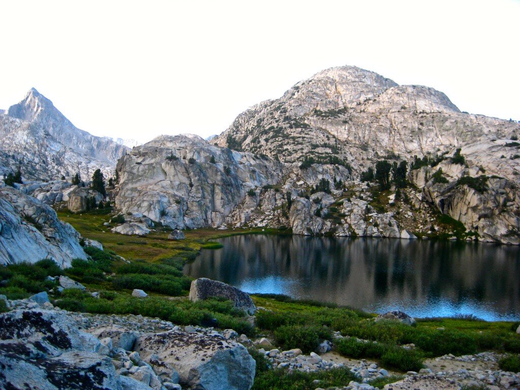 Morning View of Evolution Lake. This lake is wonderfully inspirational!