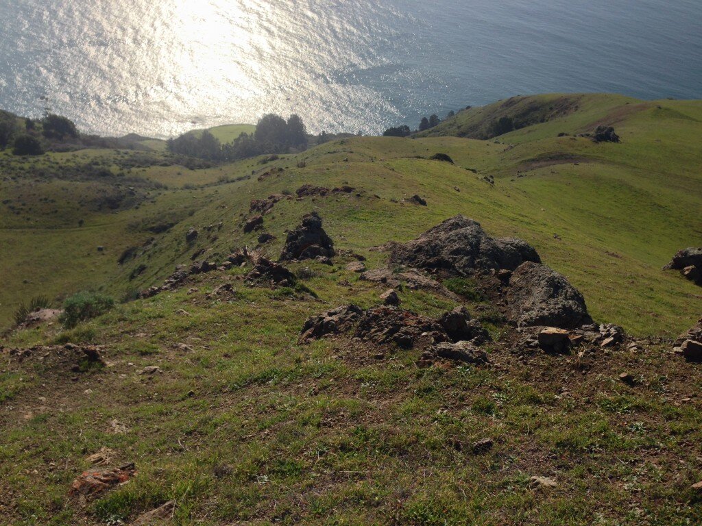 Looking down on Kozy Meadows trail