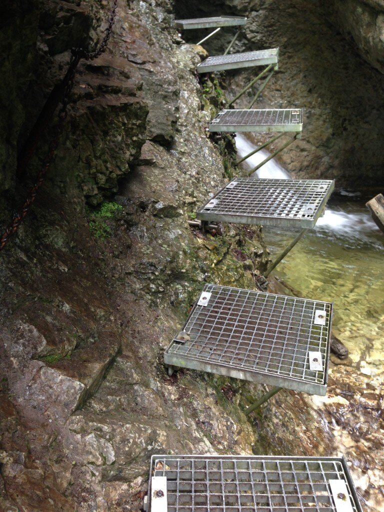 Well made steps - much better than some of the more rickety ladders.