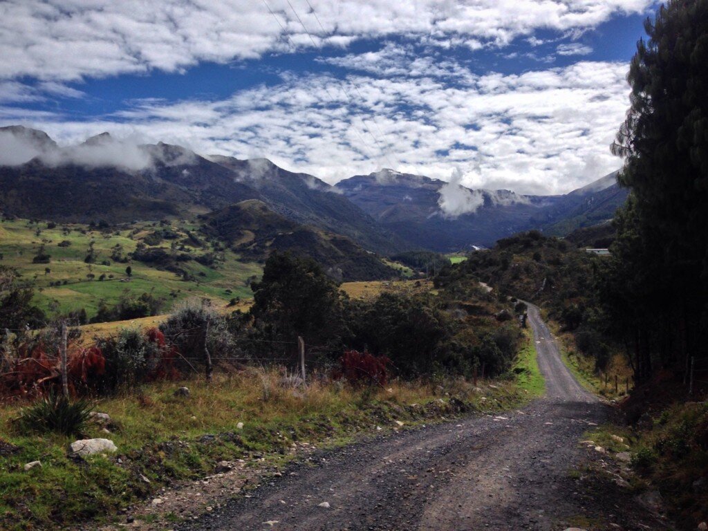 The road between Rio Lagunillas and Rio Corralitos.