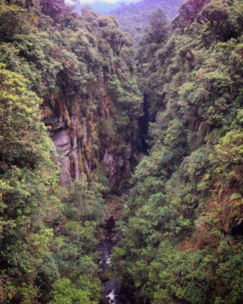Amazingly deep gorge on the road between Coconuco and San Agustin