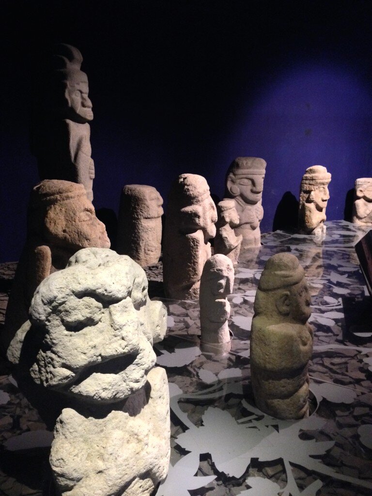 Before entering the San Agustin archaeological park, you are guided through an excellent museum.