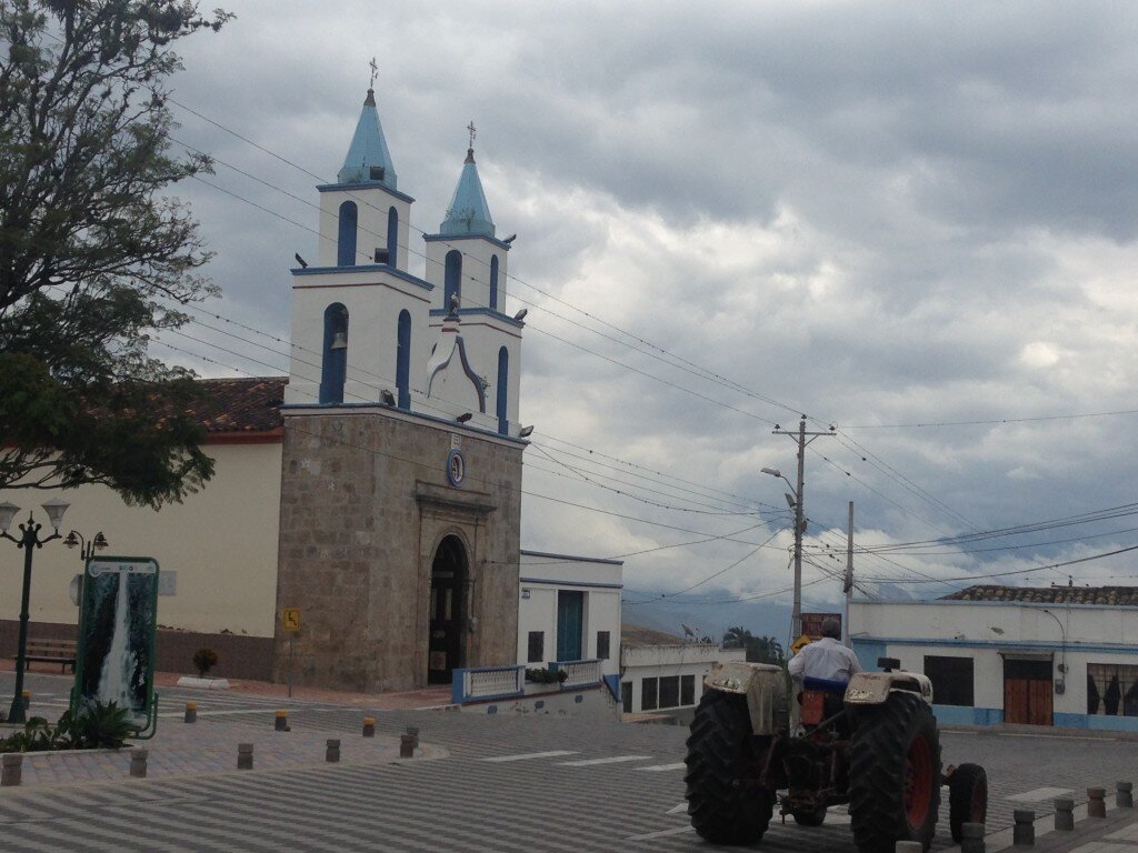 Main center of town in Tumbabiro. Life is nice and slow here. Great for cycling.
