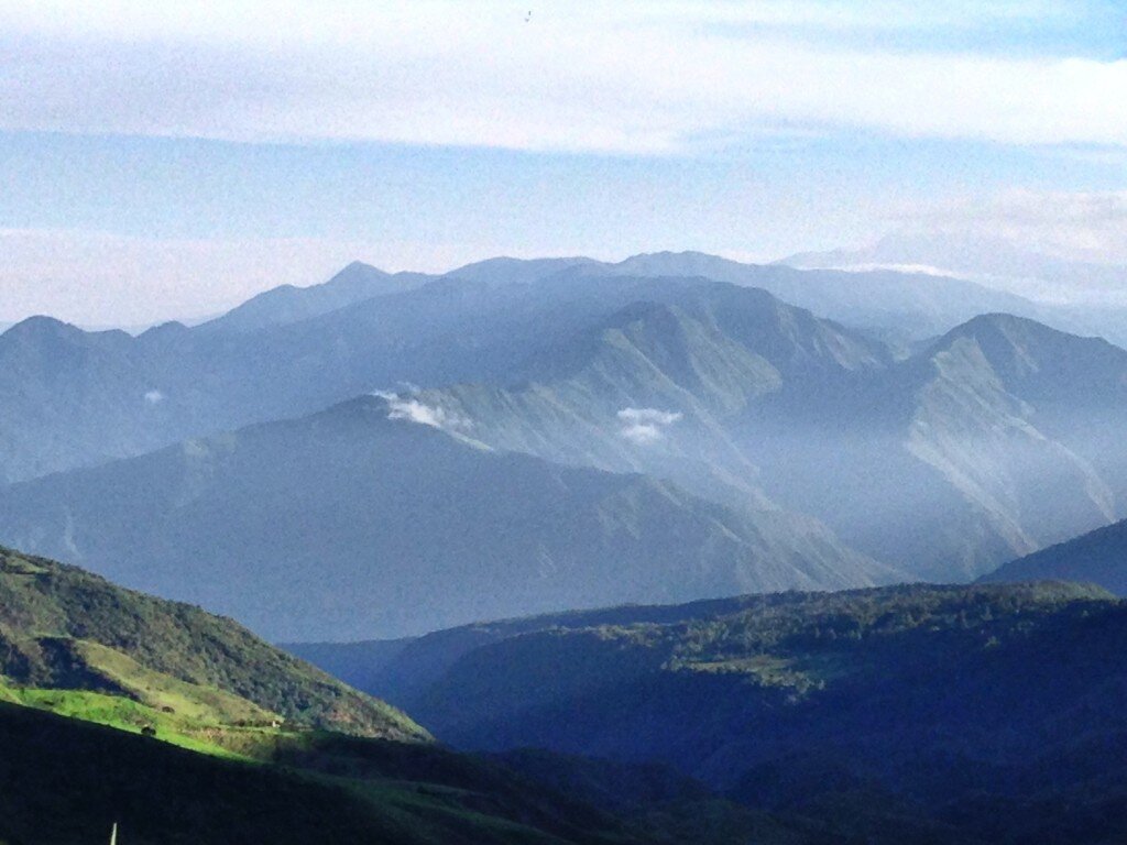 Beautiful scenery on the West side of Pululahua Crater