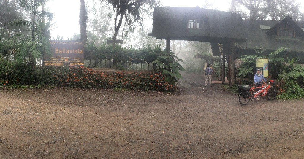 This is one of the bird lodges.  Location: Latitude: 0° 0' 58.46" S Longitude: 78° 40' 52.29" W  