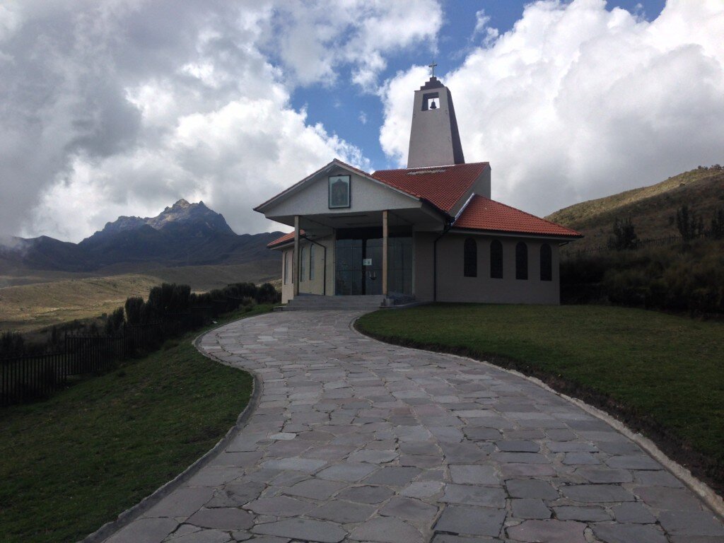 A church found on the way to Ruku Pichincha