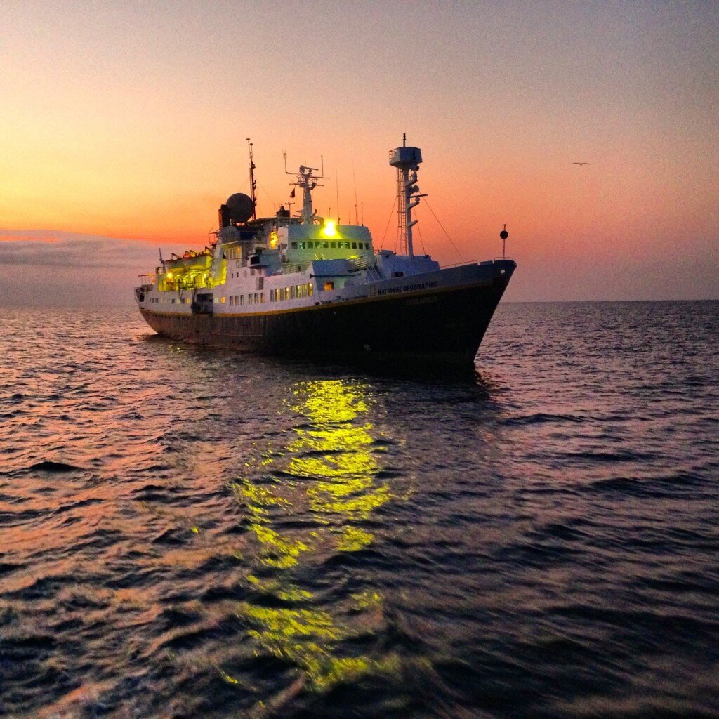 National Geographic boat sails by!