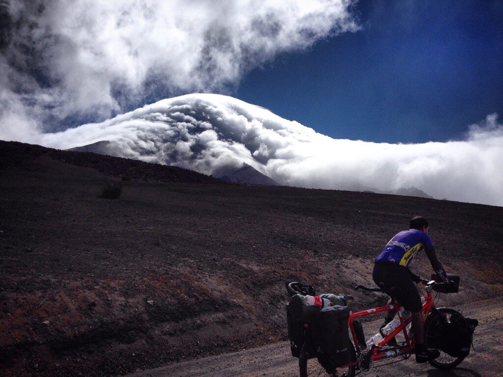 Chimborazo looms.
