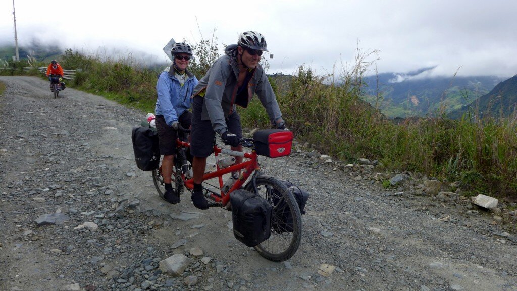 Fun times along the Taday - Paute alternative route.  (Photo Courtesy of Scott Mlynarczyk)