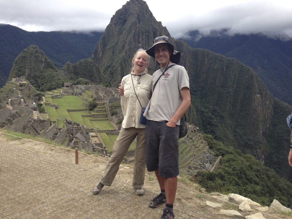 Janet and I - in good moods because we made it!