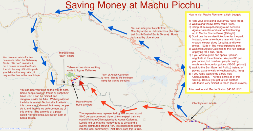 How to visit Machu Picchu on a budget of $50 USD.