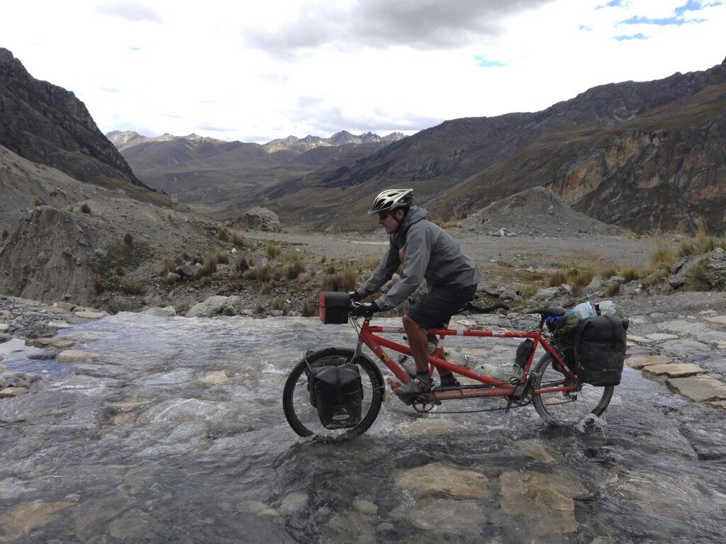 Riding down to Oyon from the mine.