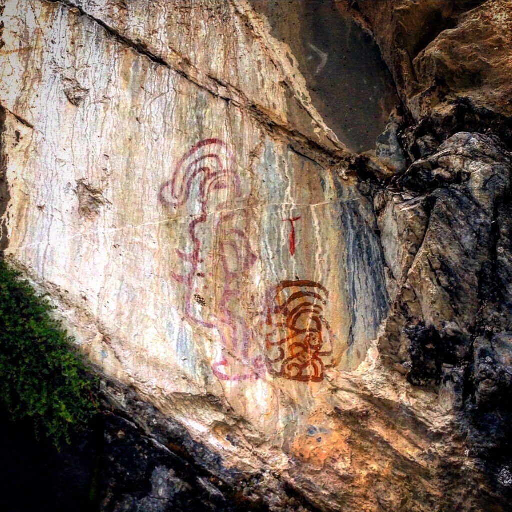 Along the route to the Pastoruri glacier, you can stop to see some well preserved cliff drawings.